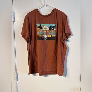 Dale Brisby Rock & Roll Denim Western Graphic T-Shirt XXL Rust Cowboy Tee
(742)